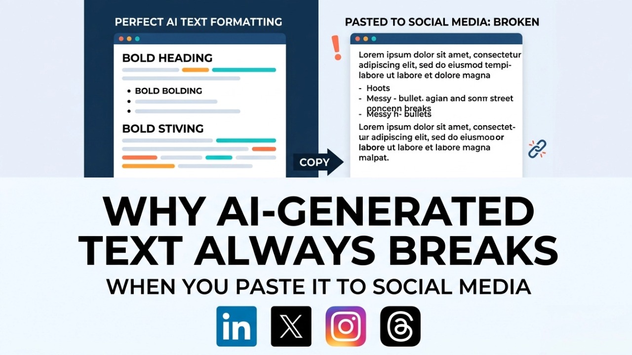 Why AI-Generated Text Always Breaks When You Paste It to Social Media